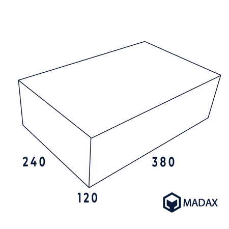 Bloczek betonowy 12x24x38