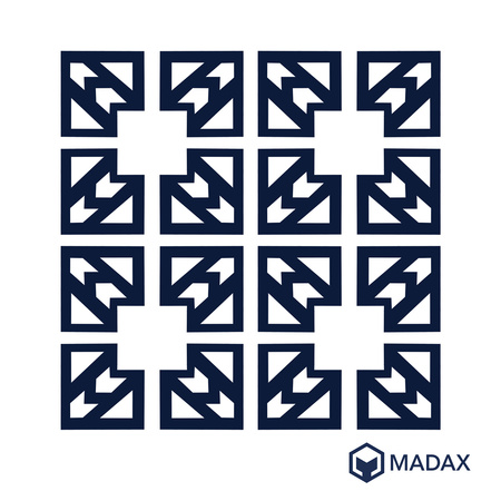 Płyta ażurowa - ażurowiec 36x36x8 szary